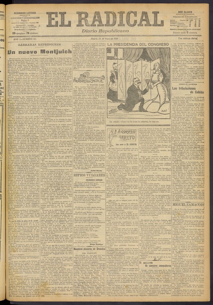 Miniatura de El Radical: diario republicano del 26 de mayo de 1910