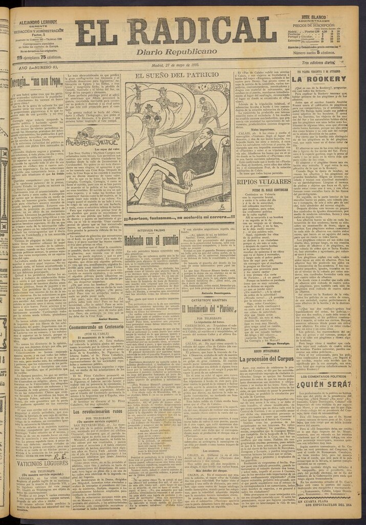 Miniatura de El Radical: diario republicano del 27 de mayo de 1910