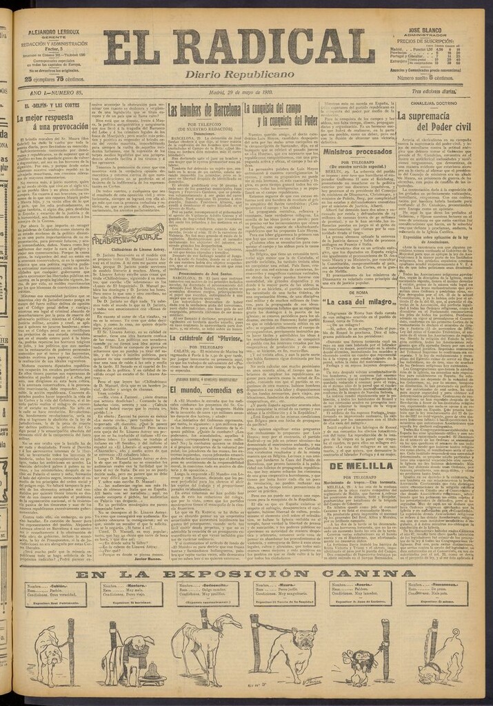 Miniatura de El Radical: diario republicano del 29 de mayo de 1910