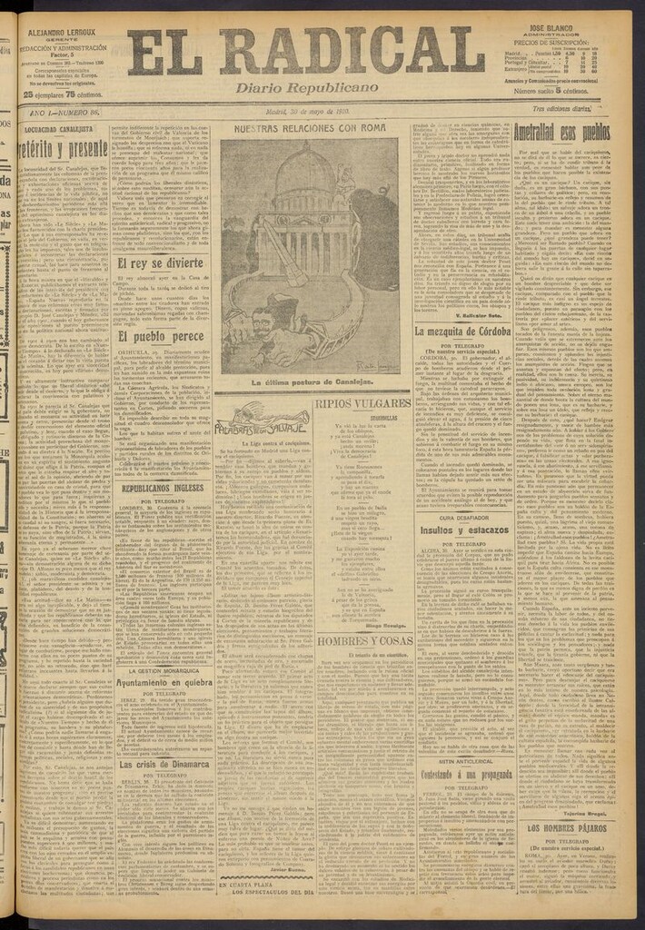 Miniatura de El Radical: diario republicano del 30 de mayo de 1910