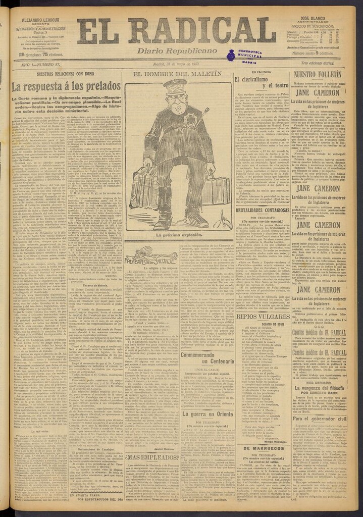 Miniatura de El Radical: diario republicano del 31 de mayo de 1910