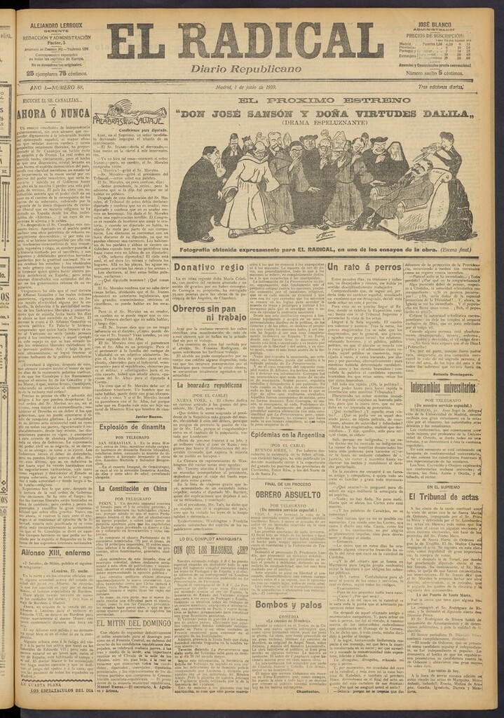 Miniatura de El Radical: diario republicano del 1 de junio de 1910