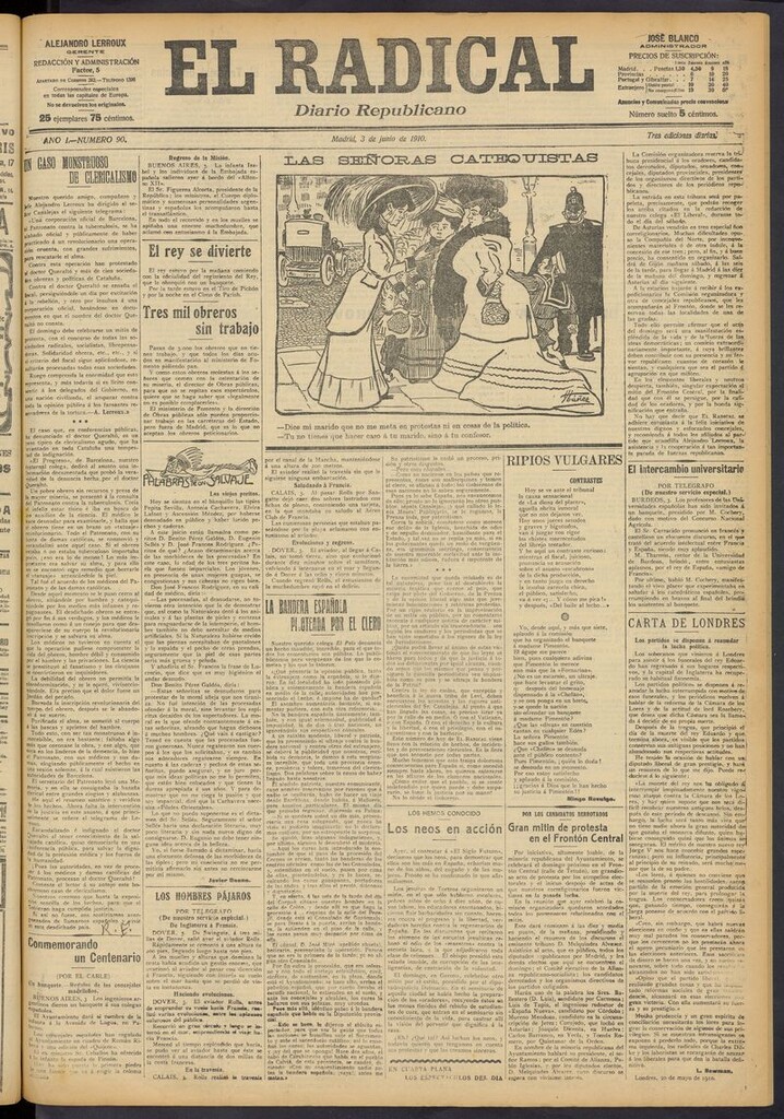 Miniatura de El Radical: diario republicano del 3 de junio de 1910