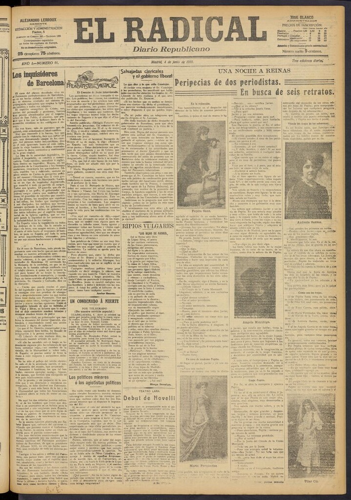 Miniatura de El Radical: diario republicano del 4 de junio de 1910