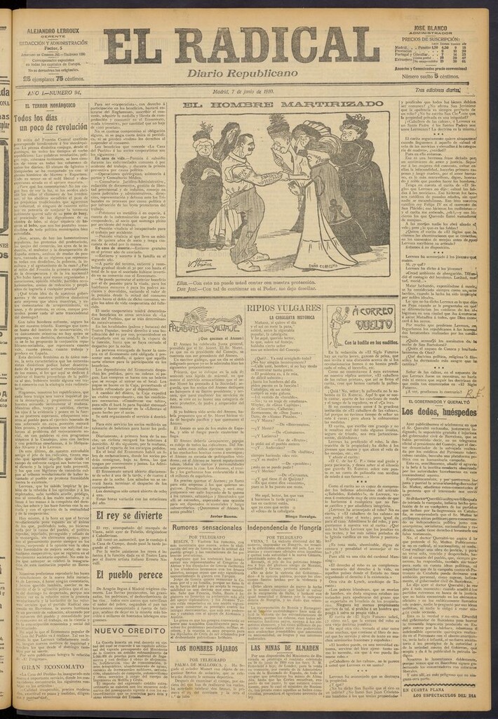 Miniatura de El Radical: diario republicano del 7 de junio de 1910
