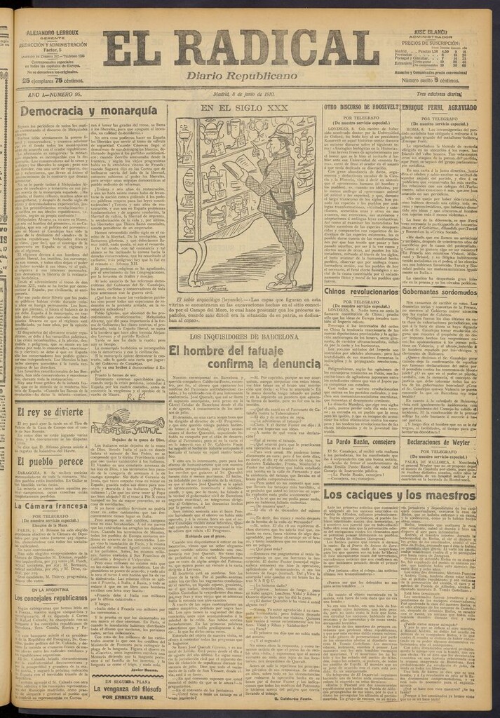 Miniatura de El Radical: diario republicano del 8 de junio de 1910