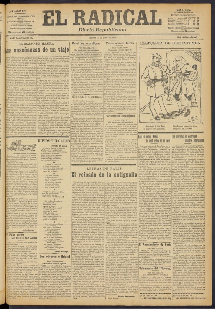 Miniatura de El Radical: diario republicano del 11 de junio de 1910