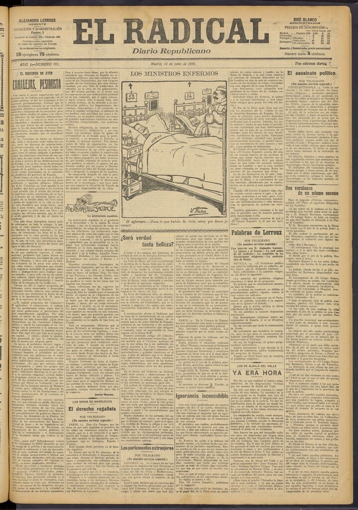 Miniatura de El Radical: diario republicano del 14 de junio de 1910
