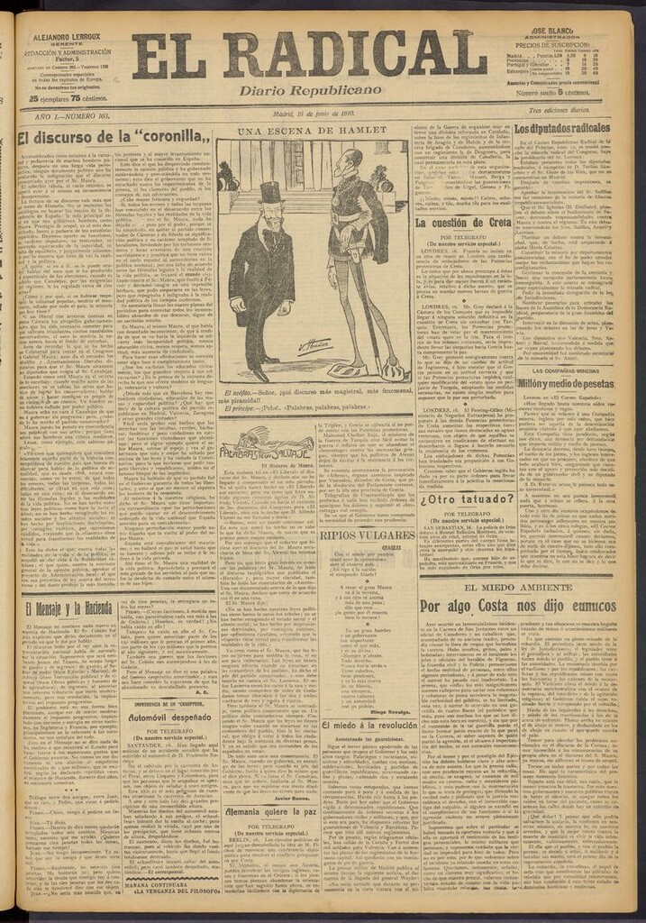 Miniatura de El Radical: diario republicano del 16 de junio de 1910