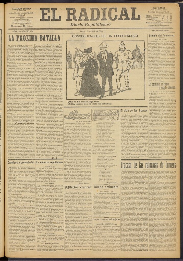 Miniatura de El Radical: diario republicano del 17 de junio de 1910