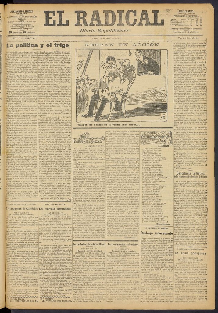 Miniatura de El Radical: diario republicano del 21 de junio de 1910