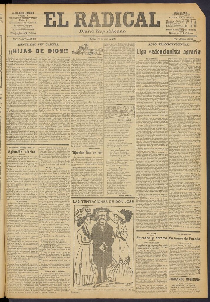 Miniatura de El Radical: diario republicano del 26 de junio de 1910