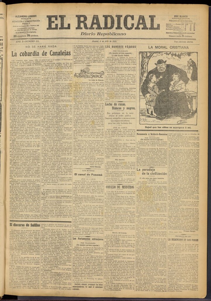 Miniatura de El Radical: diario republicano del 6 de julio de 1910