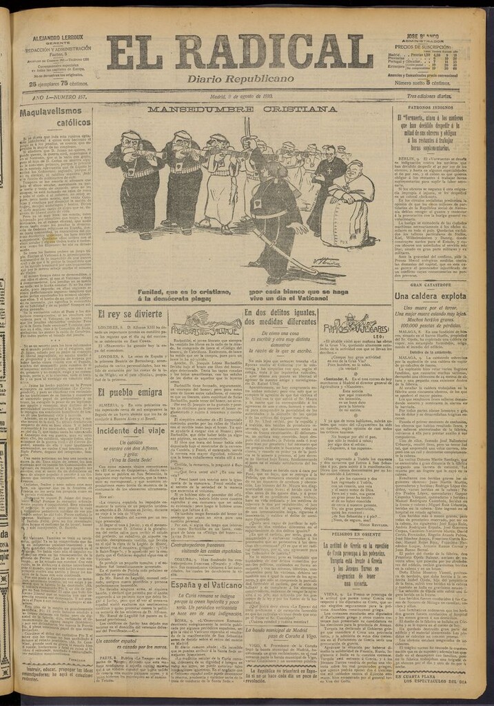 Miniatura de El Radical: diario republicano del 9 de agosto de 1910