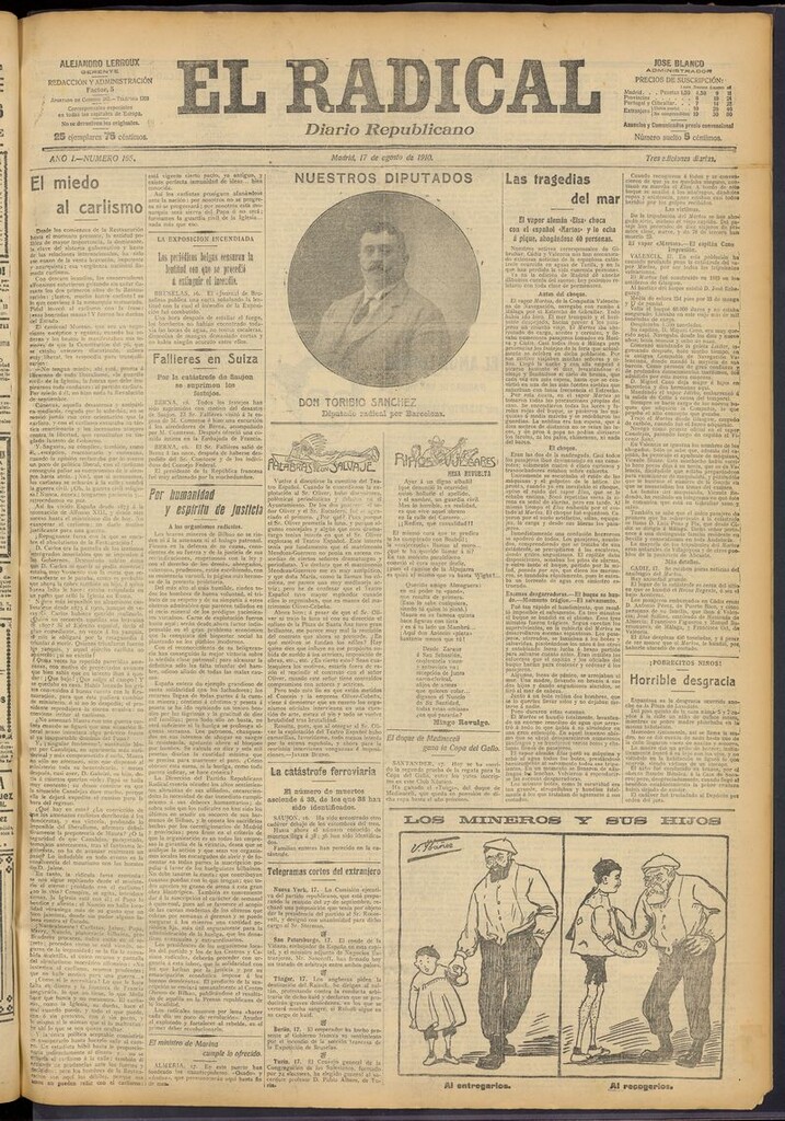 Miniatura de El Radical: diario republicano del 17 de agosto de 1910