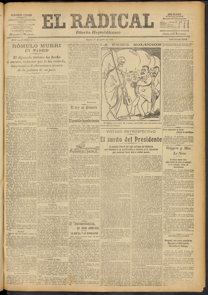 Miniatura de El Radical: diario republicano del 30 de agosto de 1910