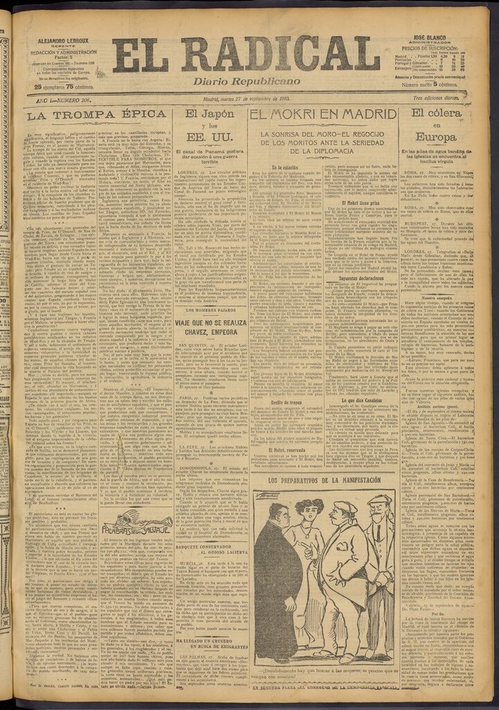 Miniatura de El Radical: diario republicano del 27 de septiembre de 1910