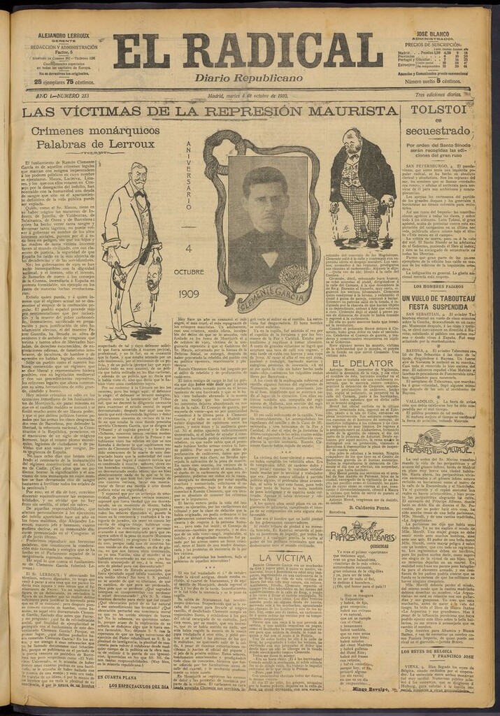 Miniatura de El Radical: diario republicano del 4 de octubre de 1910
