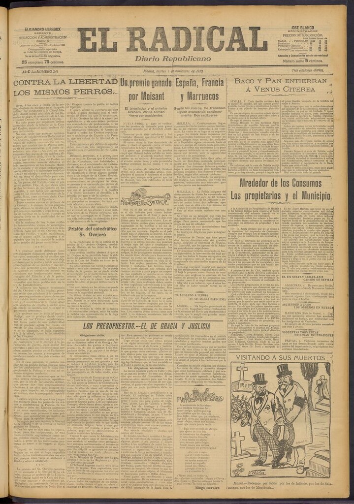 Miniatura de El Radical: diario republicano del 1 de noviembre de 1910