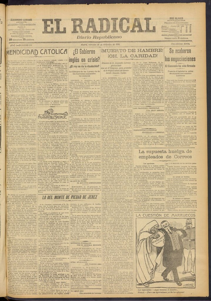 Miniatura de El Radical: diario republicano del 16 de noviembre de 1910