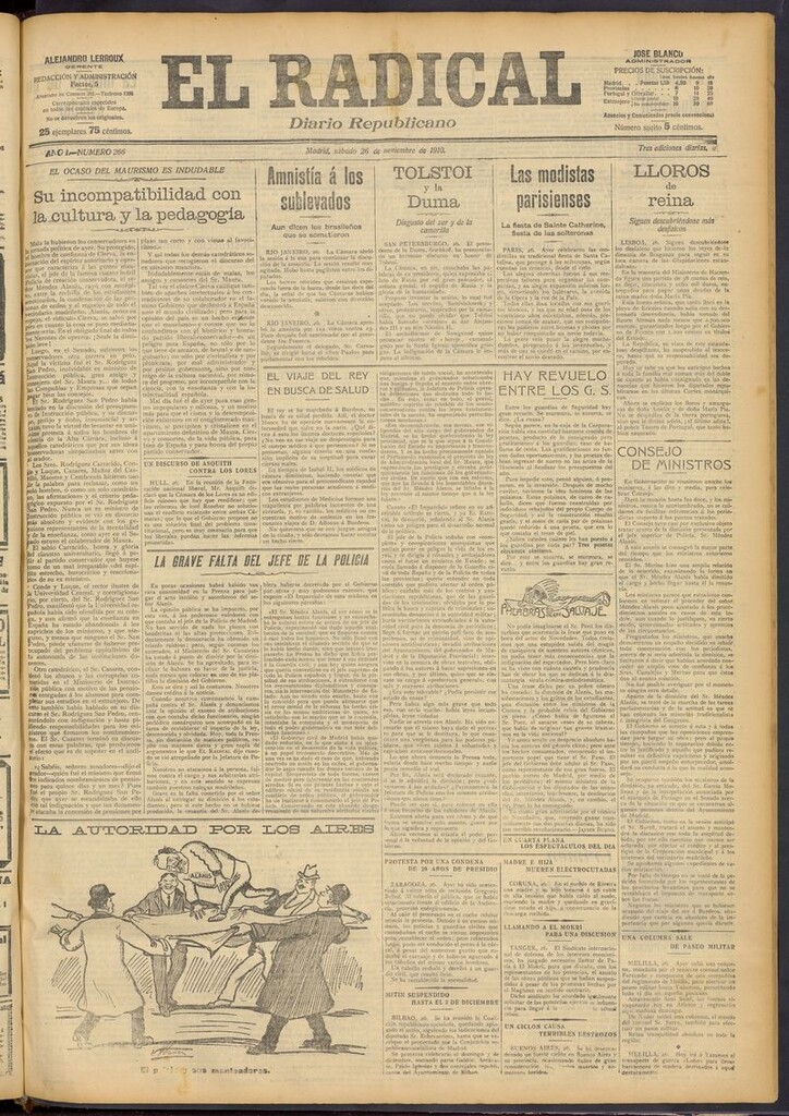Miniatura de El Radical: diario republicano del 26 de noviembre de 1910