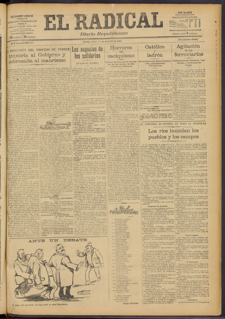Miniatura de El Radical: diario republicano del 10 de diciembre de 1910
