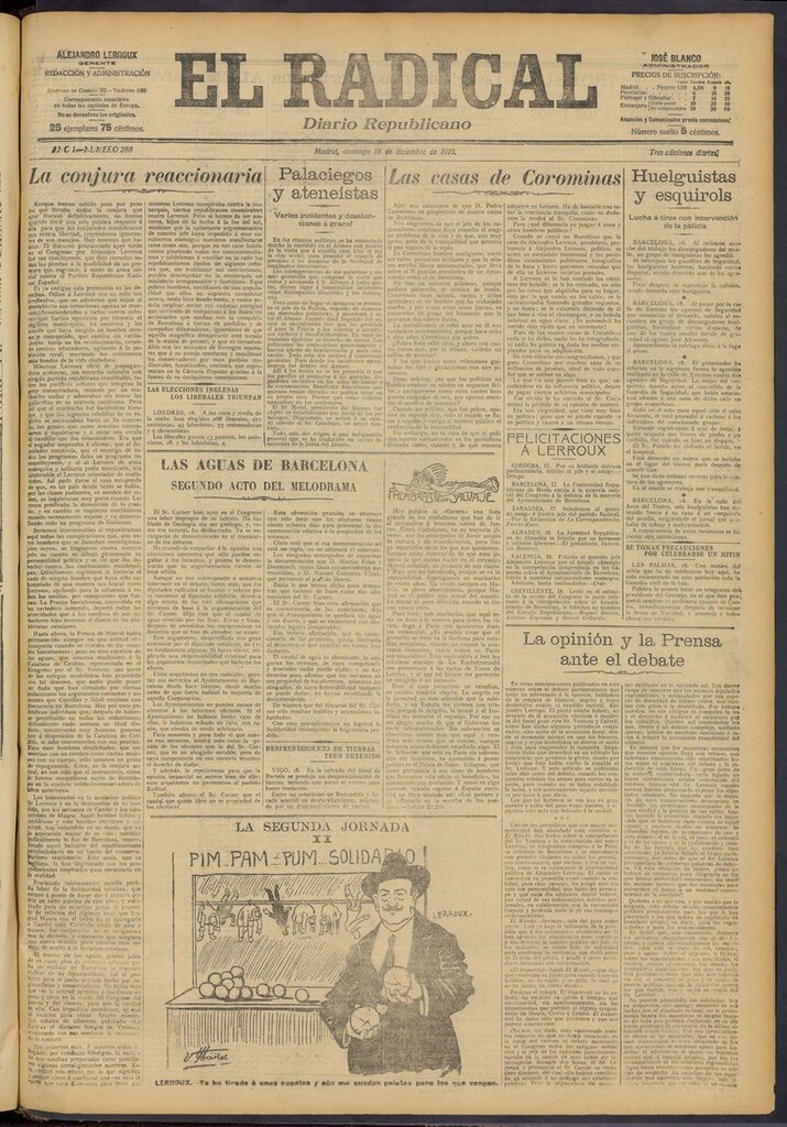 Miniatura de El Radical: diario republicano del 18 de diciembre de 1910