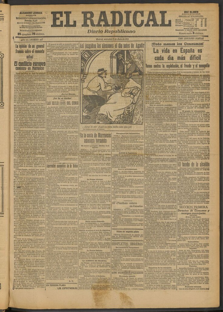 Miniatura de El Radical: diario republicano del 5 de julio de 1911