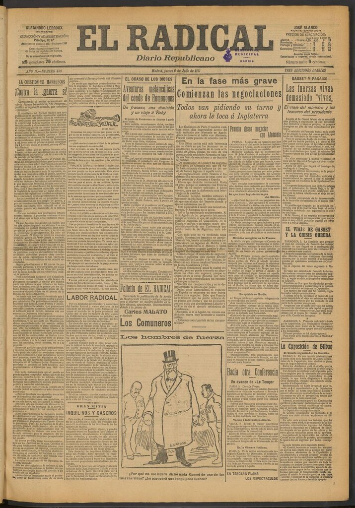 Miniatura de El Radical: diario republicano del 6 de julio de 1911