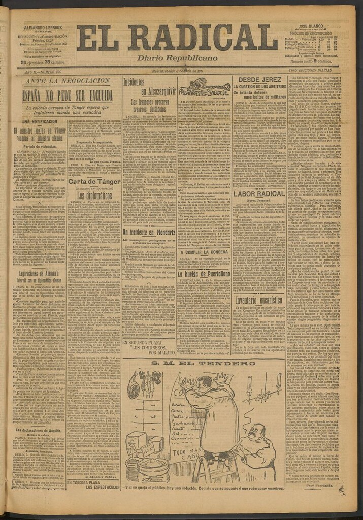 Miniatura de El Radical: diario republicano del 8 de julio de 1911
