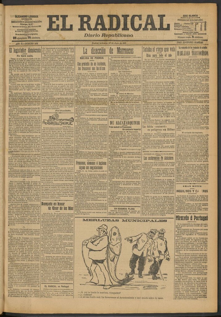 Miniatura de El Radical: diario republicano del 12 de julio de 1911