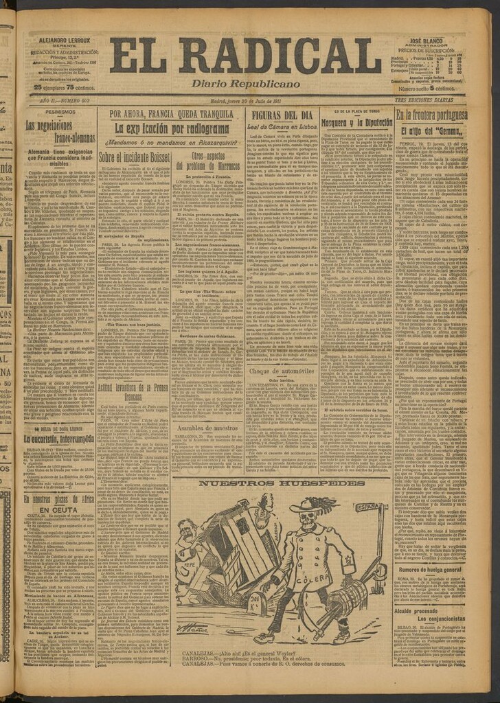 Miniatura de El Radical: diario republicano del 20 de julio de 1911