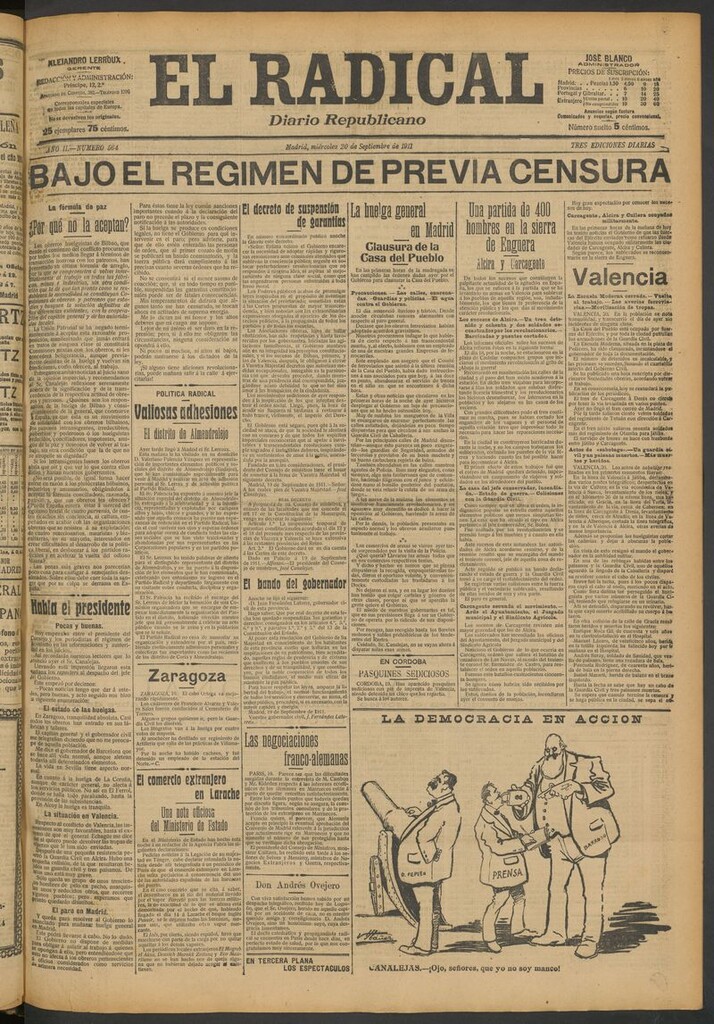 Miniatura de El Radical: diario republicano del 20 de septiembre de 1911