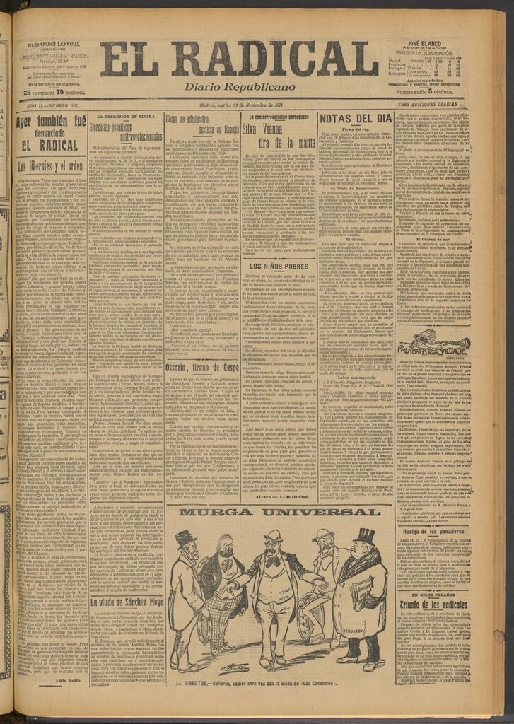 Miniatura de El Radical: diario republicano del 21 de noviembre de 1911