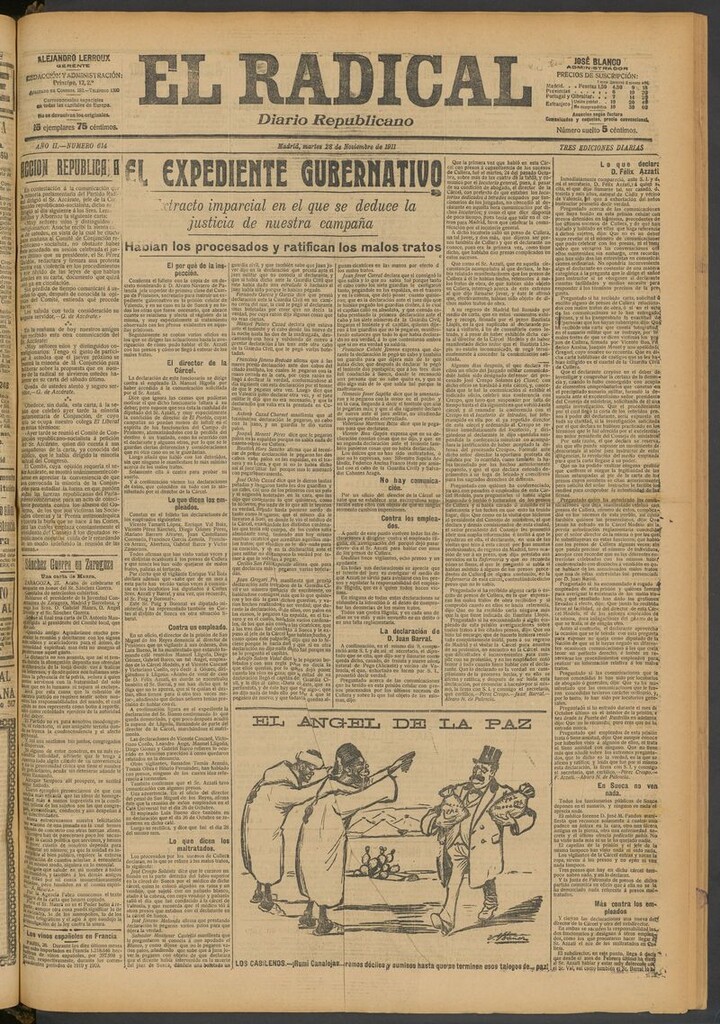 Miniatura de El Radical: diario republicano del 28 de noviembre de 1911