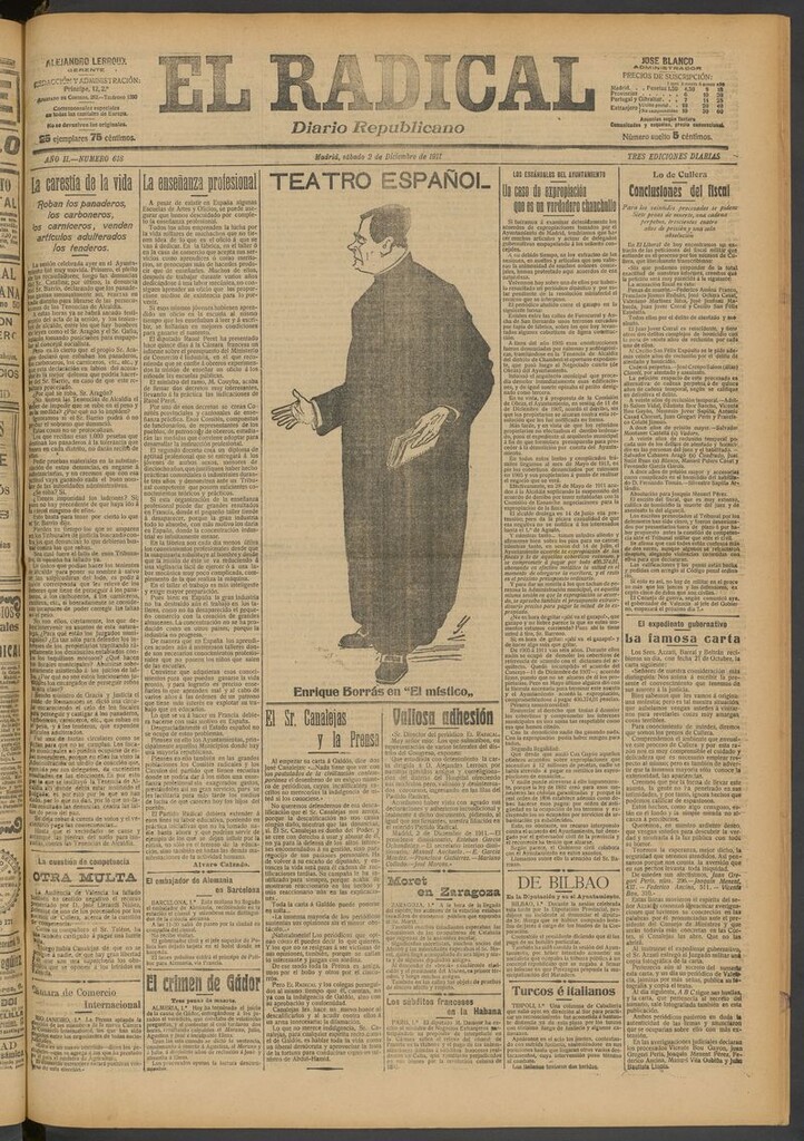 Miniatura de El Radical: diario republicano del 2 de diciembre de 1911
