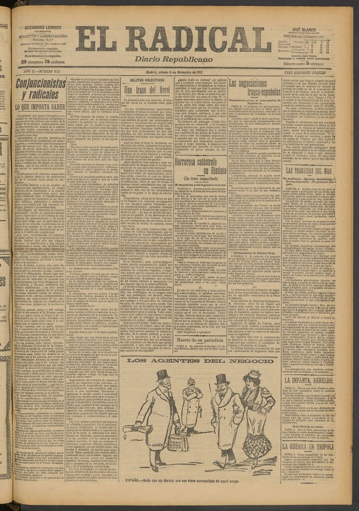 Miniatura de El Radical: diario republicano del 9 de diciembre de 1911