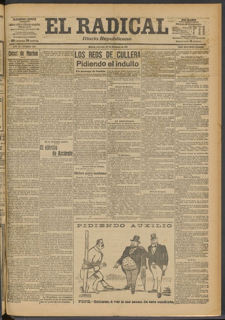 Miniatura de El Radical: diario republicano del 20 de diciembre de 1911