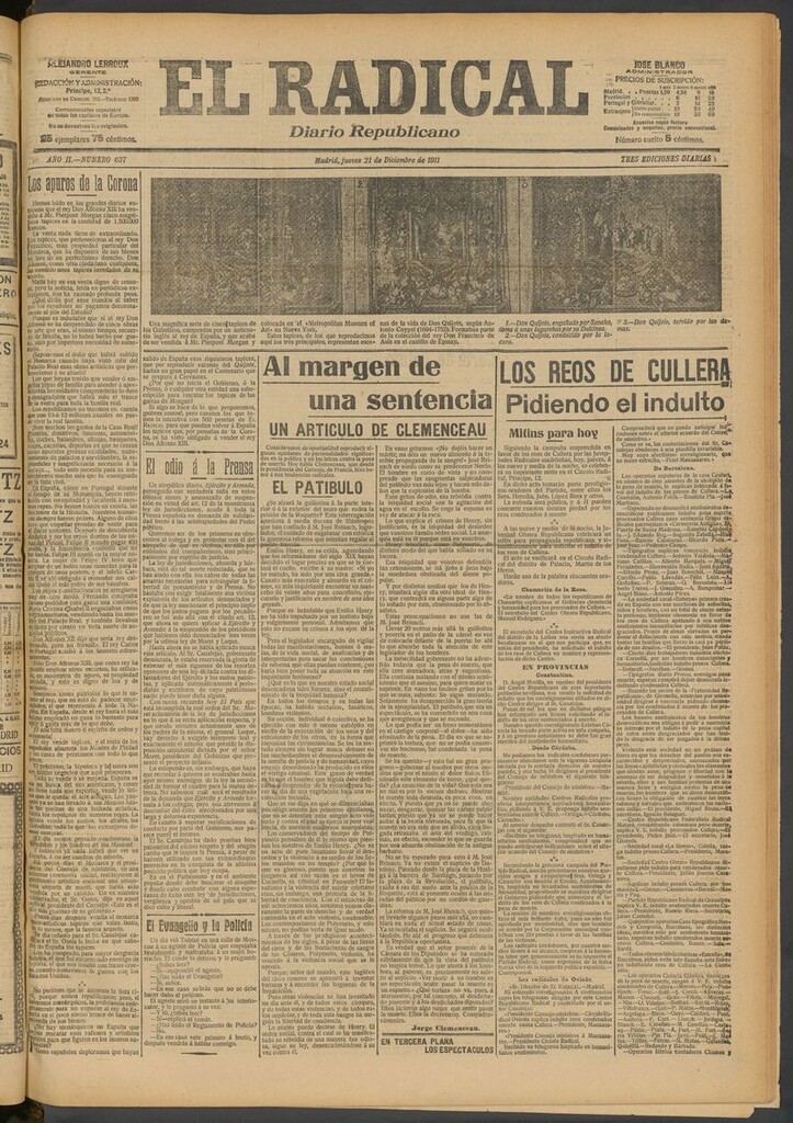 Miniatura de El Radical: diario republicano del 21 de diciembre de 1911