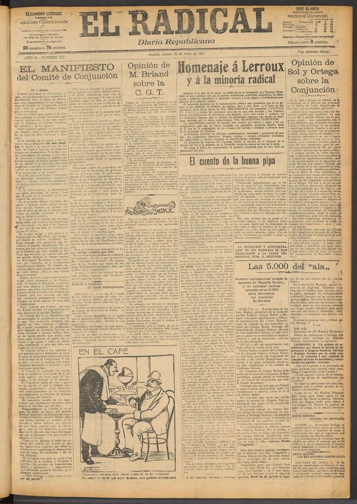 Miniatura de El Radical: diario republicano del 21 de enero de 1911