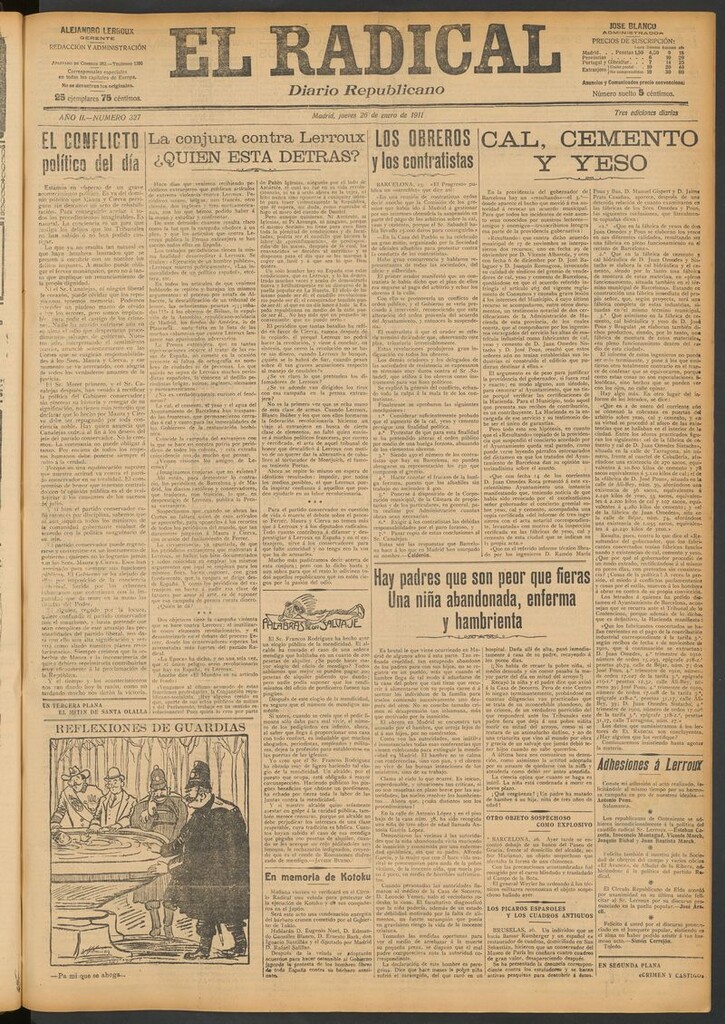 Miniatura de El Radical: diario republicano del 26 de enero de 1911