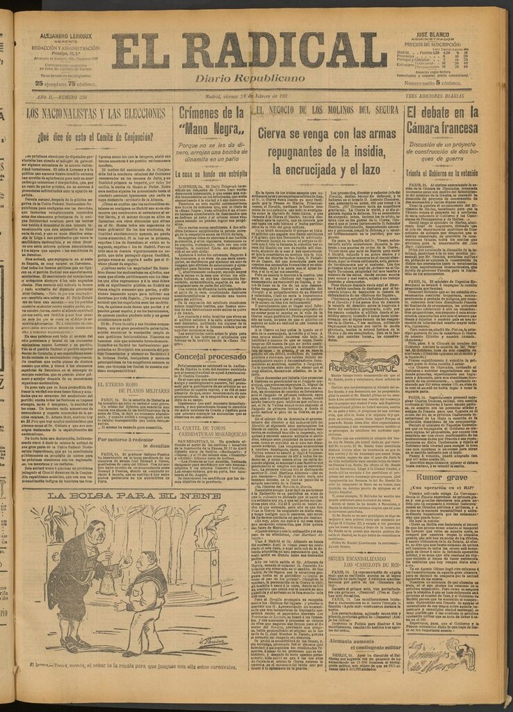 Miniatura de El Radical: diario republicano del 24 de febrero de 1911