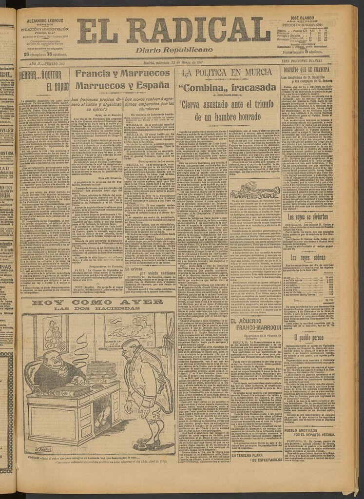 Miniatura de El Radical: diario republicano del 22 de marzo de 1911