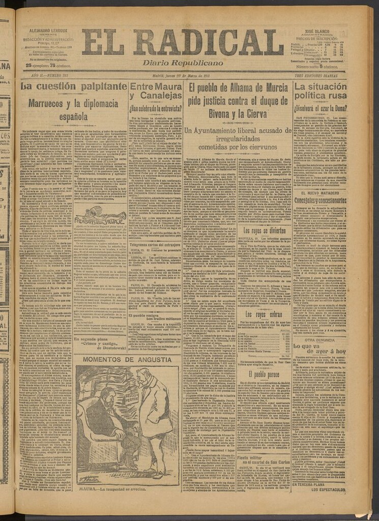 Miniatura de El Radical: diario republicano del 23 de marzo de 1911