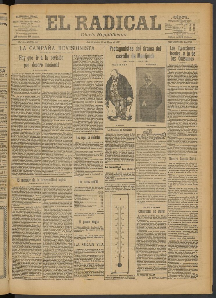 Miniatura de El Radical: diario republicano del 28 de marzo de 1911