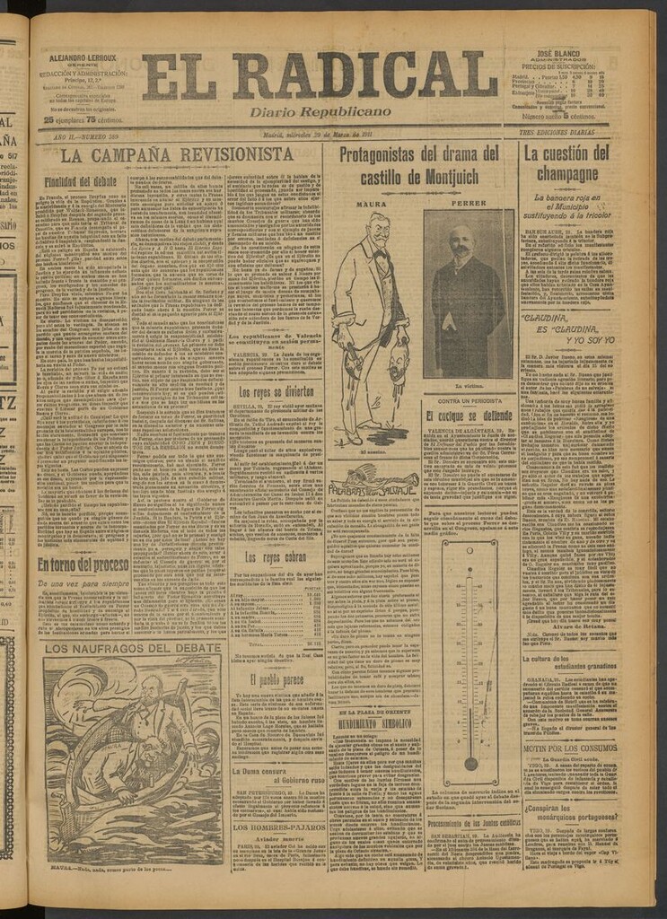Miniatura de El Radical: diario republicano del 29 de marzo de 1911