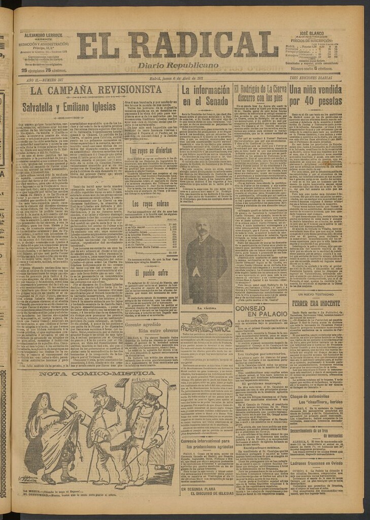 Miniatura de El Radical: diario republicano del 6 de abril de 1911