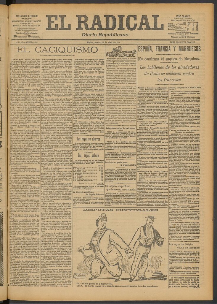 Miniatura de El Radical: diario republicano del 25 de abril de 1911