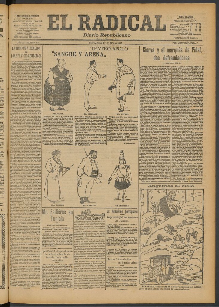 Miniatura de El Radical: diario republicano del 27 de abril de 1911