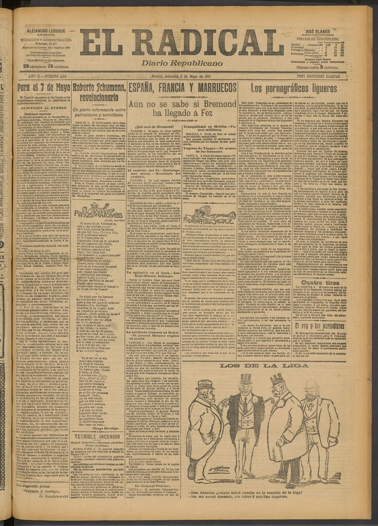 Miniatura de El Radical: diario republicano del 3 de mayo de 1911